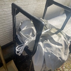 軽自動車タイヤ保管場所 パイプ棚の画像