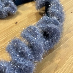 ハンドメイド編み物　スマホショルダーバッグの画像