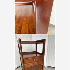 カリモク　電話台　昭和レトロの画像