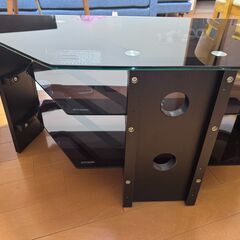 ニトリ　テレビ台　 強化ガラスの画像