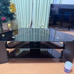ニトリ　テレビ台　 強化ガラスの画像