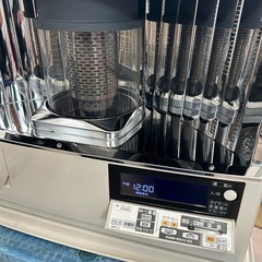 美原店　極美品　分解掃除済み　サンポット 煙突式床暖付き石油ストーブ UFH-7732UKC  木造20畳 鉄筋32畳  床暖 灯油 暖房 の画像