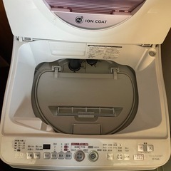 SHARP 縦型洗濯乾燥機 5.0kg ION COATの画像