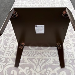 ニトリ 折りたたみテーブル シャイン2 6060｜ダークブラウンの画像