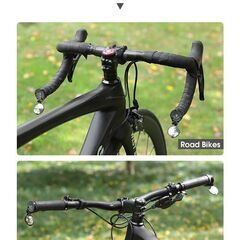 【新品】自転車用バーエンドミラー　バックミラー　クロスバイク・ロードバイク用にの画像
