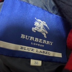 バーバリーブルーレーベル　コート　サイズ３８の画像