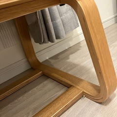 リビングでもダイニングでもつかえるベンチ　オーク材 の画像