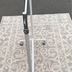 キャスター付きハンガーラック｜高さ調整可・サイドフック付きの画像