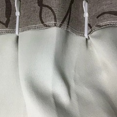 カーテン 茶色 花柄 高さ約184cm×横約107cm 2点セットの画像