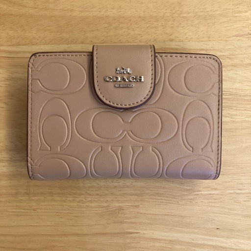 コーチ シグネチャーブラウン2つ折財布I②【新品未使用】