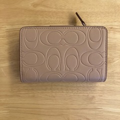 コーチ　シグネチャーブラウン２つ折財布I②【新品未使用】の画像