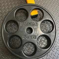 POWERTEC ハーフラック　オリンピックシャフト　20kgプレート付の画像