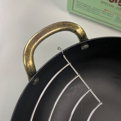 引取予定者決定12/20まで【無料】天ぷら鍋20センチ　鉄鍋の画像