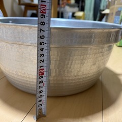 アルミ円付鍋　アルミ料理鍋の画像