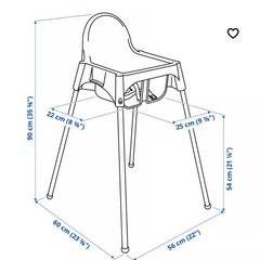 【無料】IKEA ハイチェアの画像