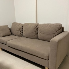 【値引き可能】3人掛けL字型ソファの画像