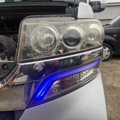 N-BOX 部品 カラー：NH700M（シルバー） HIDヘッドライト 左右セット KOITO 100-62038 フロントバンパー ボンネット＋グリルの画像