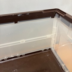 【数日取り下げます🙇】折りたたみコンテナ 焦茶色 1個の画像