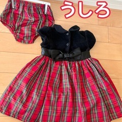 美品 ベビー服 ドレス 80 90 クリスマス ワンピースの画像
