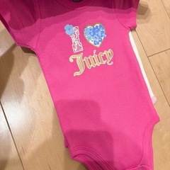 新品 60 70 ベビー服　ジューシークチュール Juicy Couture ロンパース 4枚の画像
