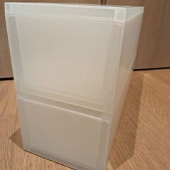【お譲りします】無印良品ポリプロピレンケース引出式ハーフ・浅型の画像