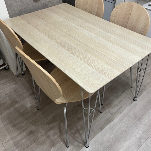 ダイニングテーブル イス4脚セット ナチュラル 木目