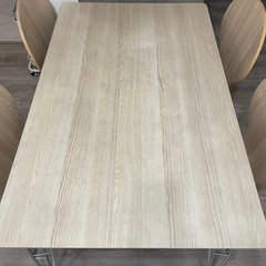 ダイニングテーブル イス4脚セット ナチュラル 木目の画像