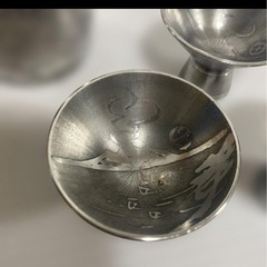 薩摩錫器 酒器セット 正錫 岩切 桜島 鹿児島 サツマ 徳利 お猪口 盃の画像