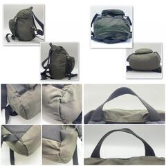 PRADA プラダ 巾着型 リュックサック バックパック デイパック テスートナイロン カーキ 白タグ 三角ロゴプレート トライアングルロゴプレートの画像