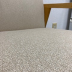 美品・北欧ナチュラル ひとりがけソファ ベージュの画像