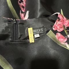 パーティードレス 花柄フレア ドレス Sの画像