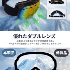 ＊スキーゴーグル　スノースポーツ用　ゴーグル曇り止め ゴーグル スノーボードの画像