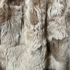 羊革 毛皮 コート レディースの画像