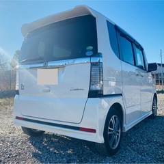 2017年式、N BOXカスタム、両側パーワスライドドア、ナビ、車検令和9年11月まで、綺麗、ETCの画像