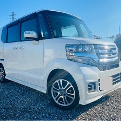 2017年式、N BOXカスタム、両側パーワスライドドア、ナビ、...