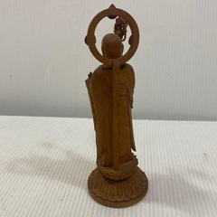 仏像 地蔵菩薩 輪光背 木彫り 木彫の画像