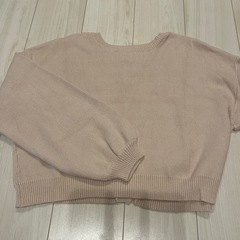 ANGIE 2WAY ニット カーディガン アイボリーの画像