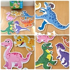 ベビー 幼児 パズル 恐竜 動物 ゾウ ライオンの画像