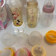 搾乳器 手動 ピジョン おまけ(哺乳瓶、キャップ、付属品)の画像