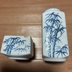 有田焼　　花瓶と灰皿　未使用品の画像