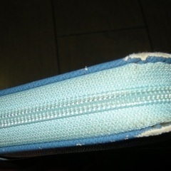 ピンクラテ　長財布　ブルー　リボン　の画像