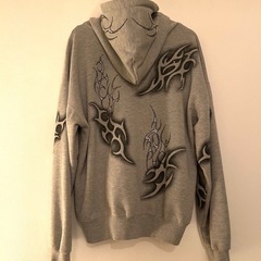 REFLEM レフレム トライバルラインストーンZIPパーカー　ジップアップパーカーの画像