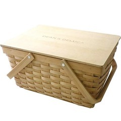 DEAN & DELUCA ポットホルダー　籠付きバスケットＬ　セットの画像