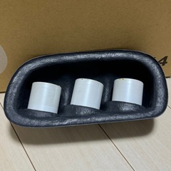 3連メーターフード 汎用？ S14シルビア等に 60パイメーター用（60π）写真のメーターは付属しません。の画像