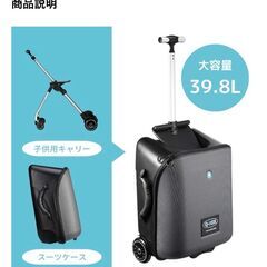 【ジャンク品】こどもが乗れるキャリーケース・スーツケースの画像