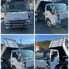 いすゞ　エルフ　ダンプ　トラック　3トン　クラス　群馬県　軽油　メッキ付の画像