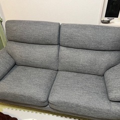 ニトリ  3人掛け布張りソファ(NポケットA13 DR-GY)の画像