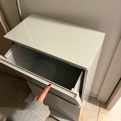 ニトリ　すっきり収まる薄型ワイドペダルペール(2段 40L)の画像