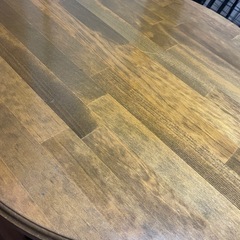 丸テーブル　木彫　12月末までの画像