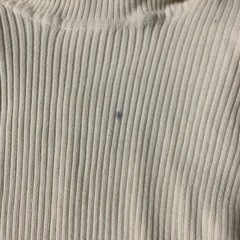 100cm 女の子　冬服　タートルネック　長袖　白　の画像